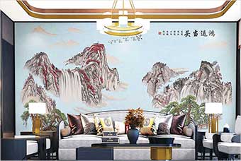宁夏森佰汇航空纤维墙咔（鸿运当头）